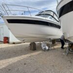 Priprema i brusenje jahte Bavaria S29 za nanošenje antifoulinga